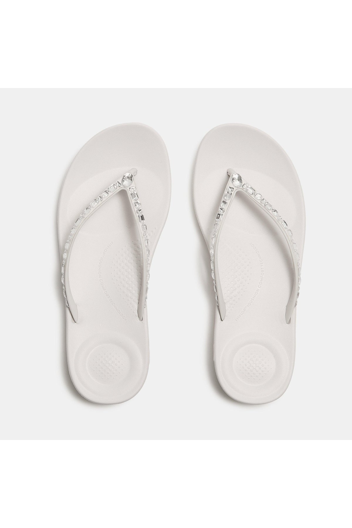 Iqushion Multi-Crystal Flip-Flops Urban White - Shop FitFlop at Dotique