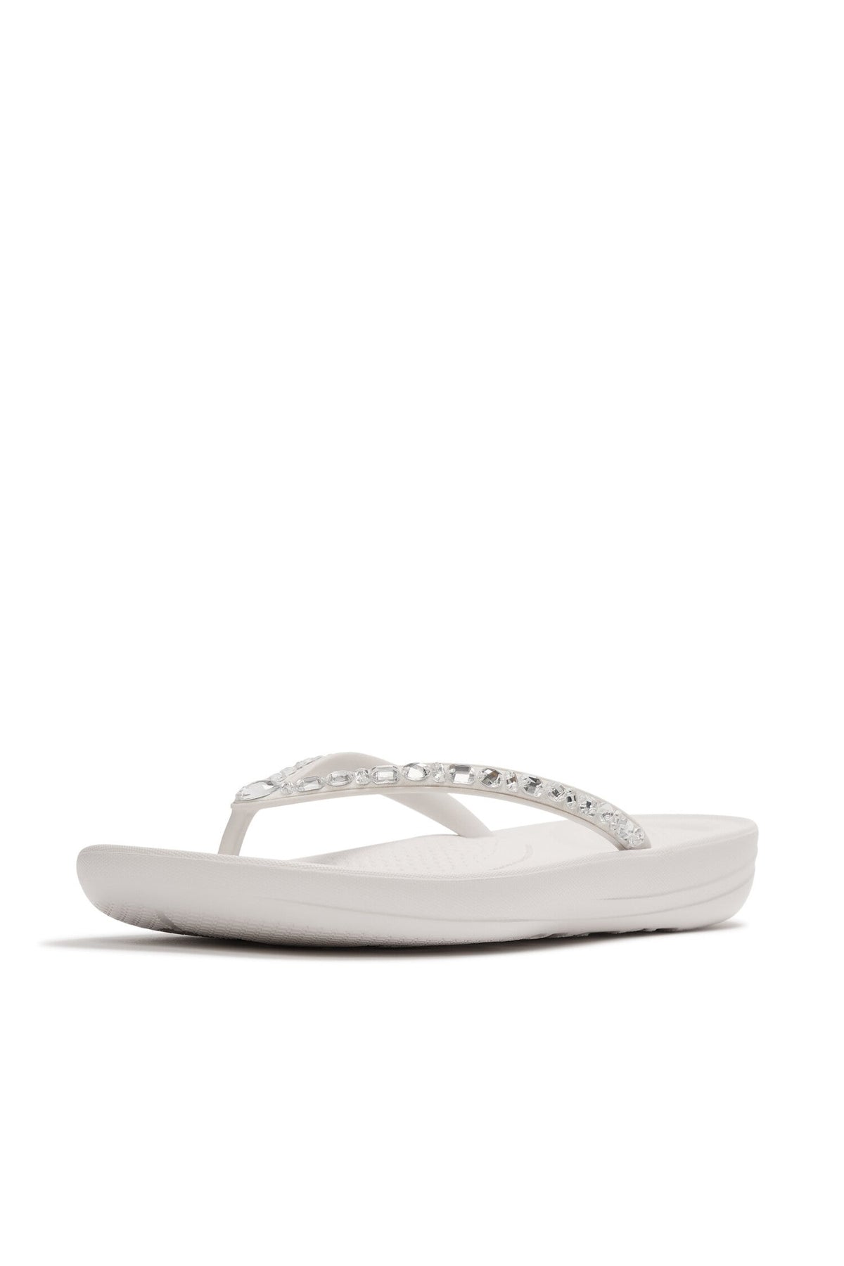 Iqushion Multi-Crystal Flip-Flops Urban White - view 2, Shop FitFlop at Dotique