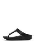 Fino Pearls and Crystal Toepost Black - Shop FitFlop at Dotique