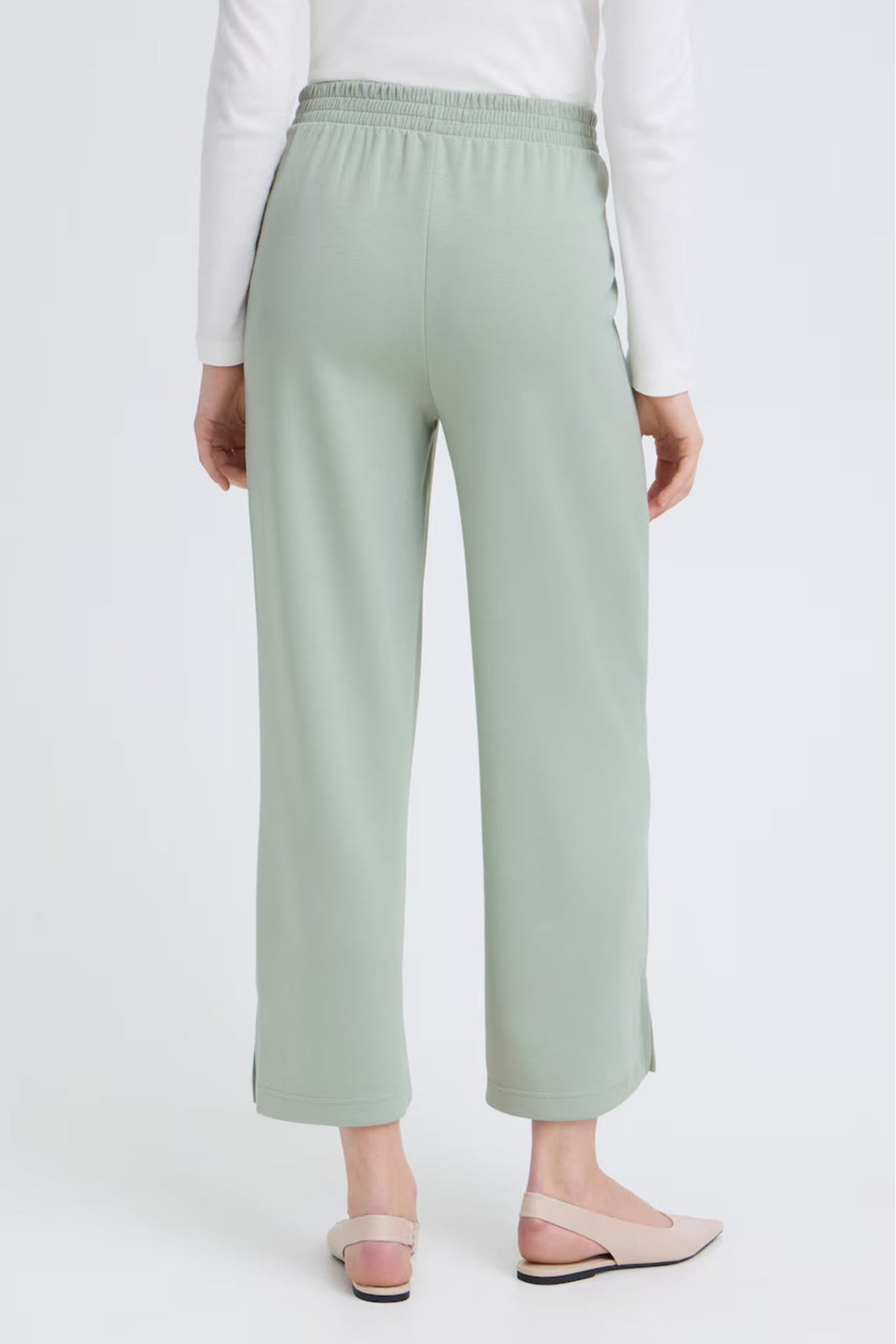 Fransa 20615493 FRAURORA Trousers Desert Sage - view 2, Shop Fransa at Dotique