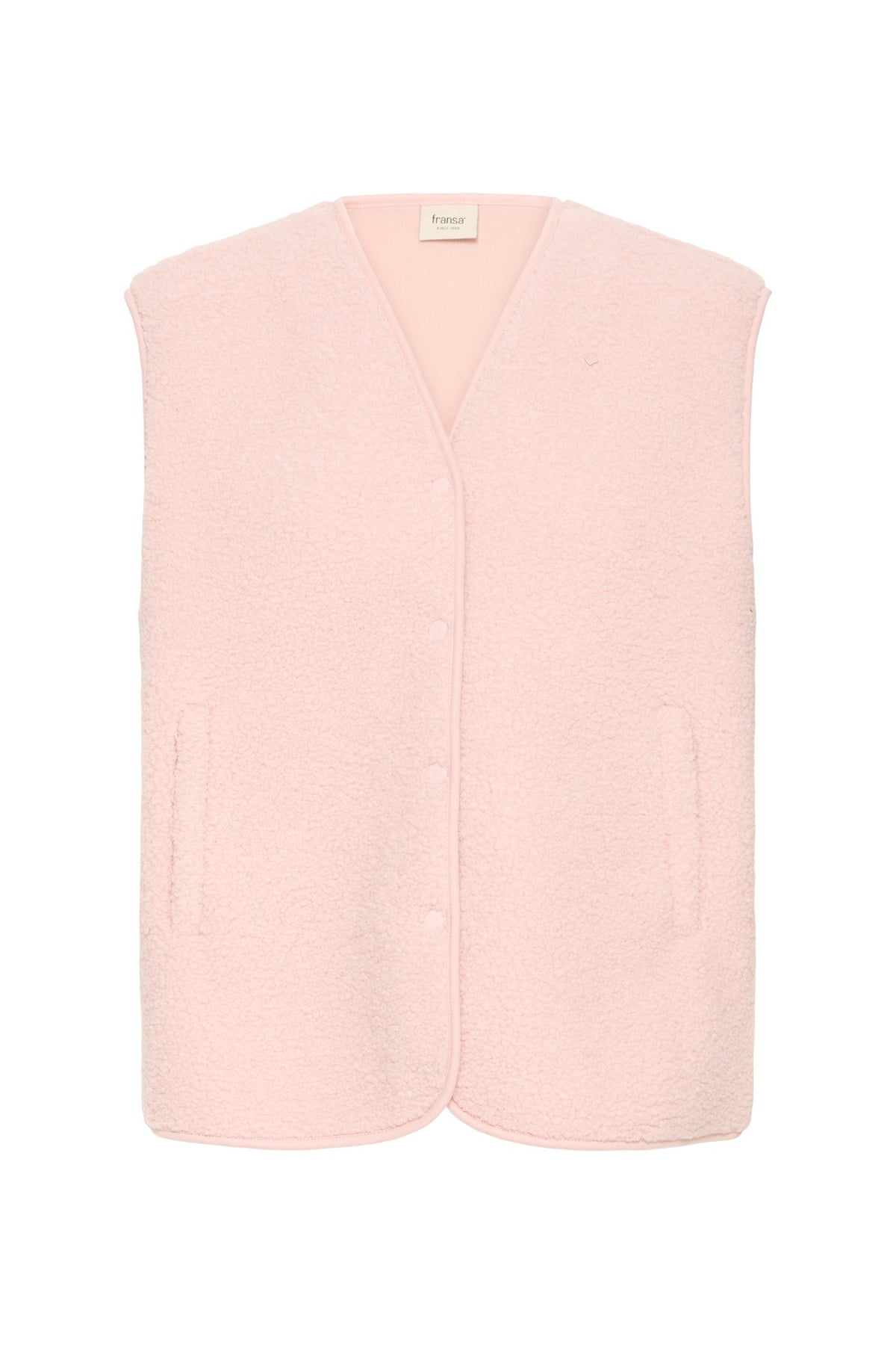 Fransa 20617286 FRGWYNNE Waistcoat Rose Smoke - view 3, Shop Fransa at Dotique