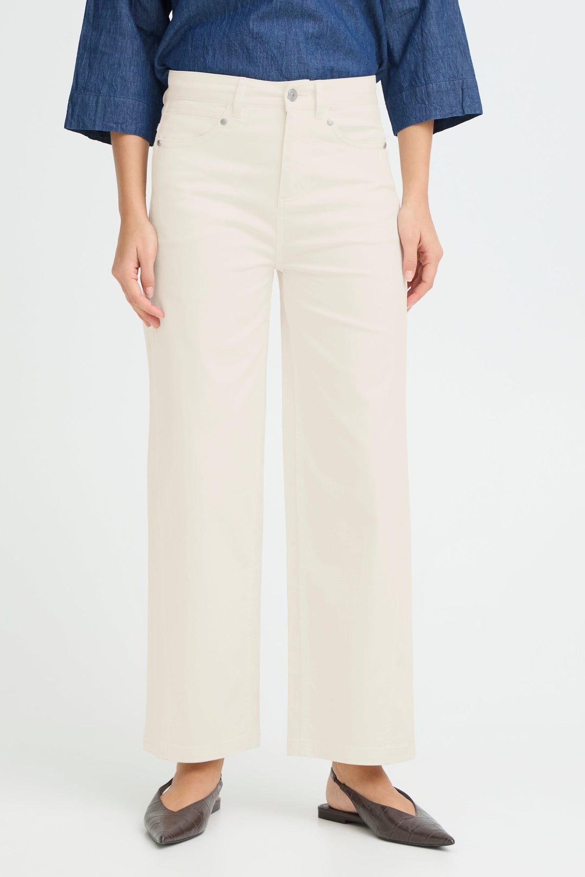 Fransa 20617535 FRTWILL HANNA Jeans Whisper White view 1 - Shop Fransa at Dotique