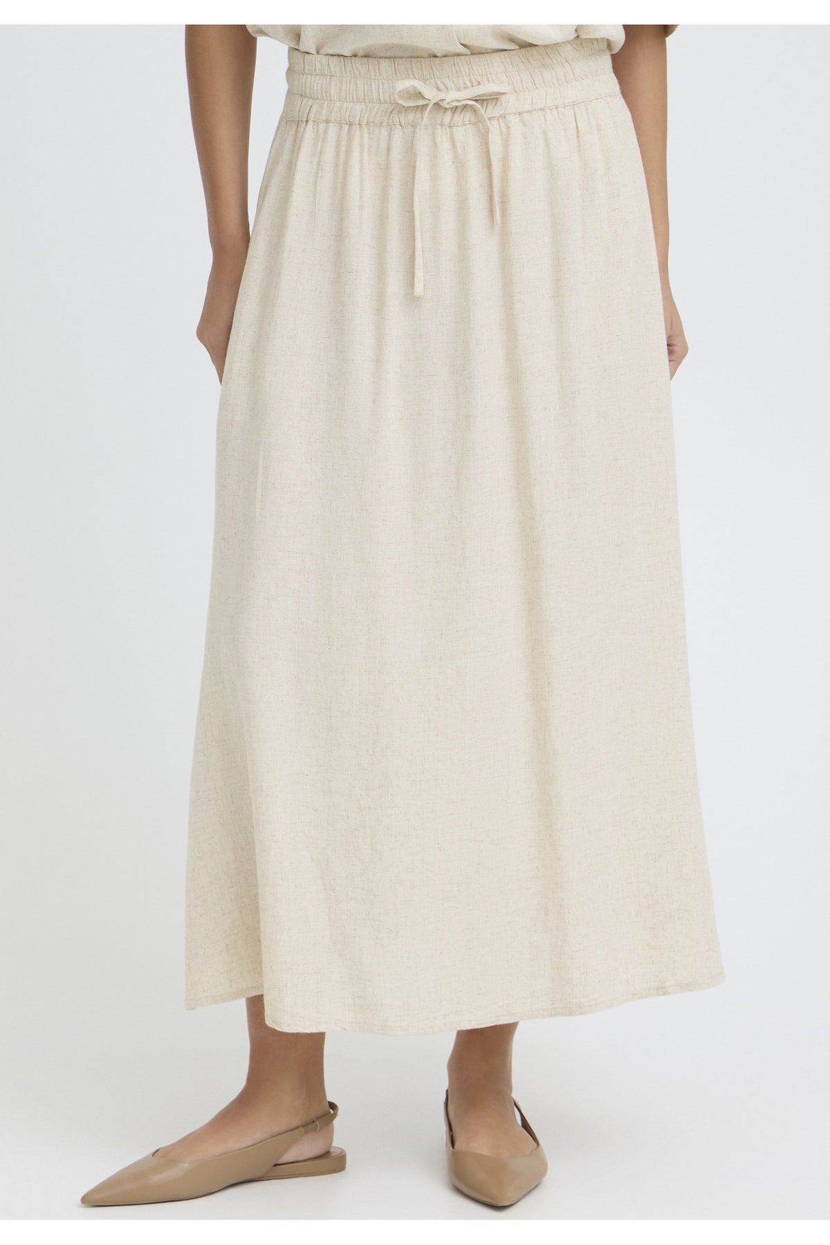 Fransa 20617555 FRJETT Skirt UNDYED UNBLEACHED - view 2, Shop Fransa at Dotique