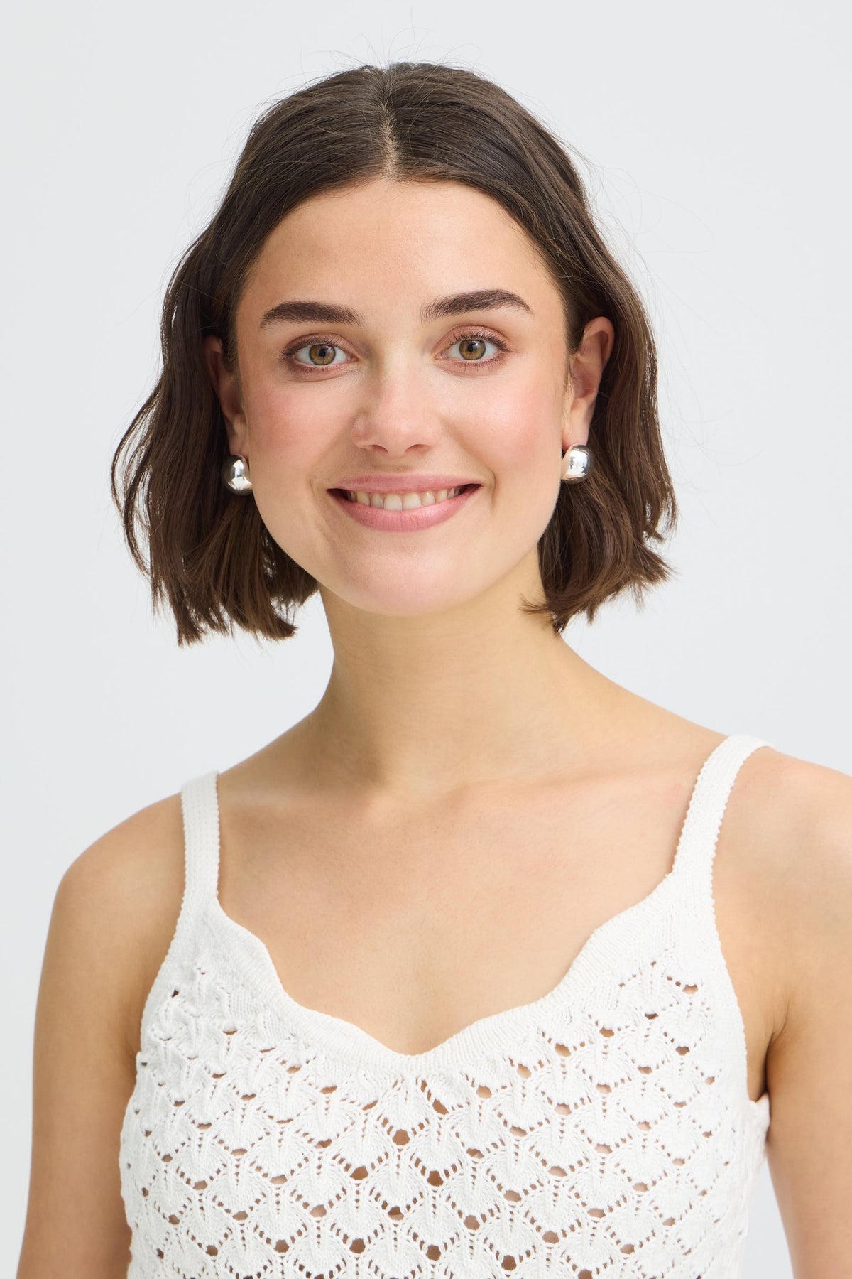 Fransa FRODA Top Whisper White view 1 - Shop Fransa at Dotique