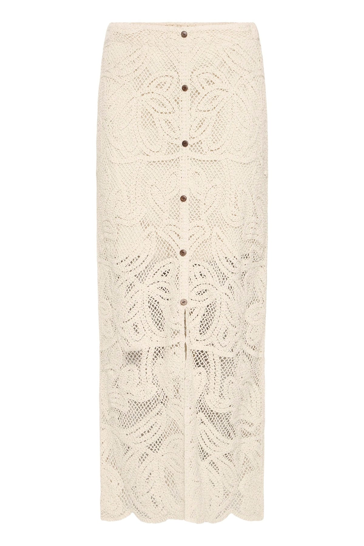 Fransa 20617943 FRPRIM Skirt Oatmeal view 2 - Shop Fransa at Dotique