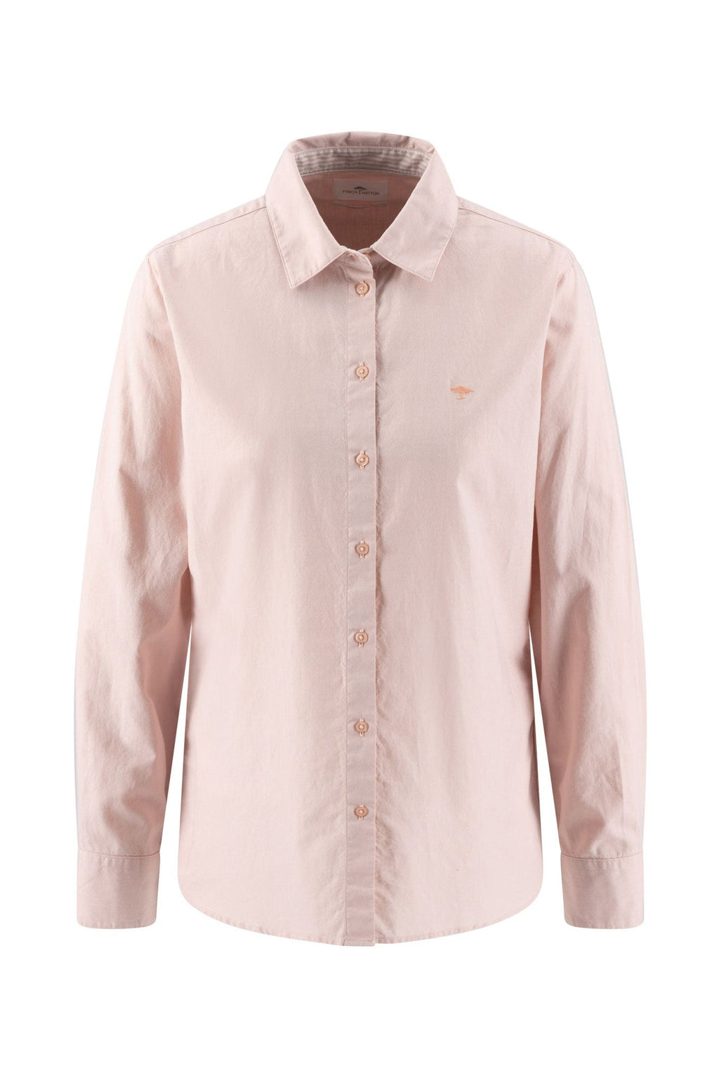Fynch Hatton 2614 1915 Oxford Cotton Blouse Silky Rose — view 5. Shop Fynch Hatton at Dotique
