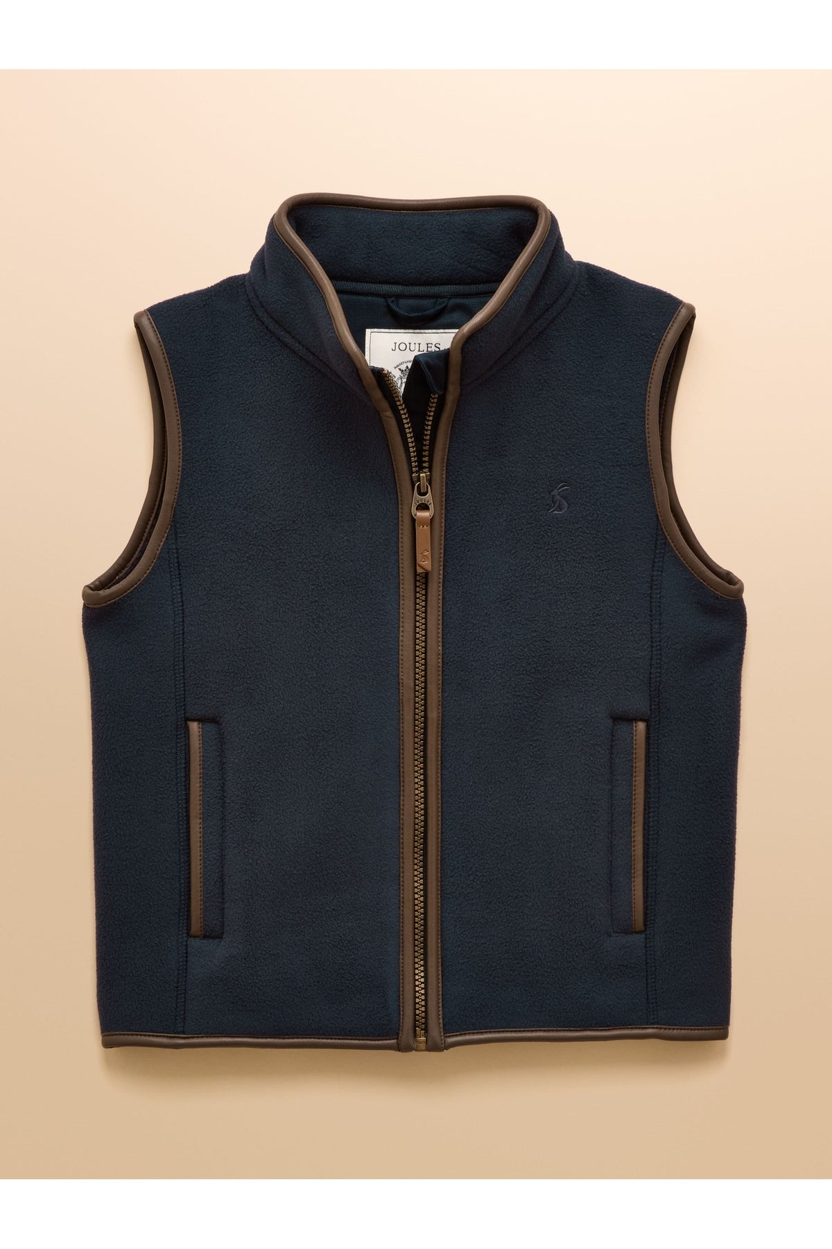 AN2555 Heritage Fleece Gilet Navy Blue - Shop Joules Kids at Dotique