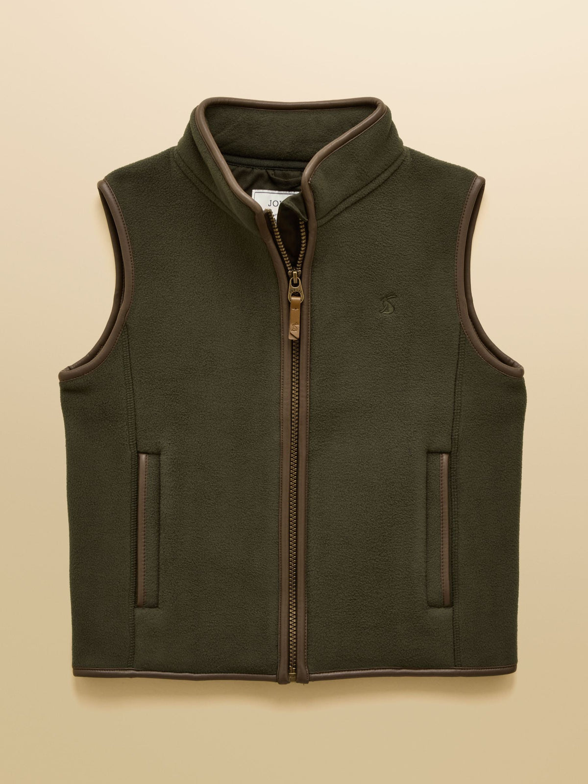 Shop Joules Kids Heritage Fleece Gilet Dark Green at Dotique - image 1
