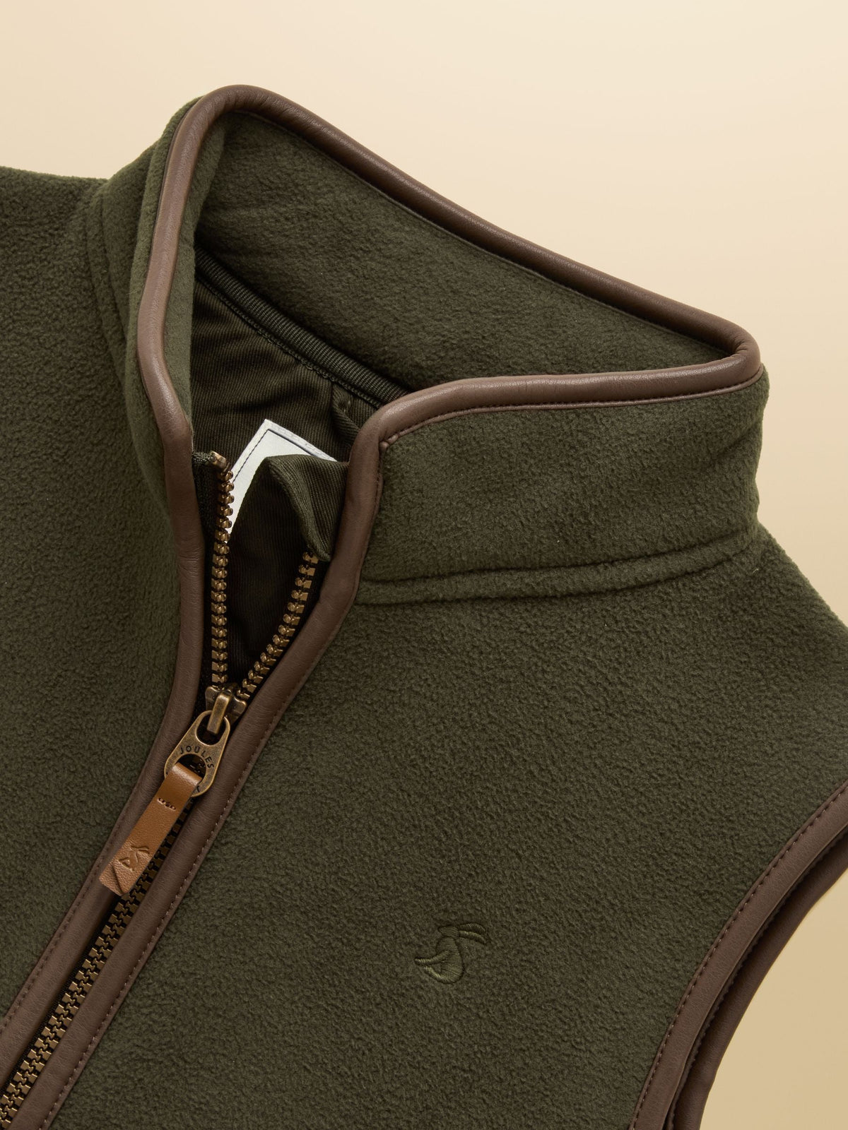 Shop Joules Kids Heritage Fleece Gilet Dark Green at Dotique - image 4
