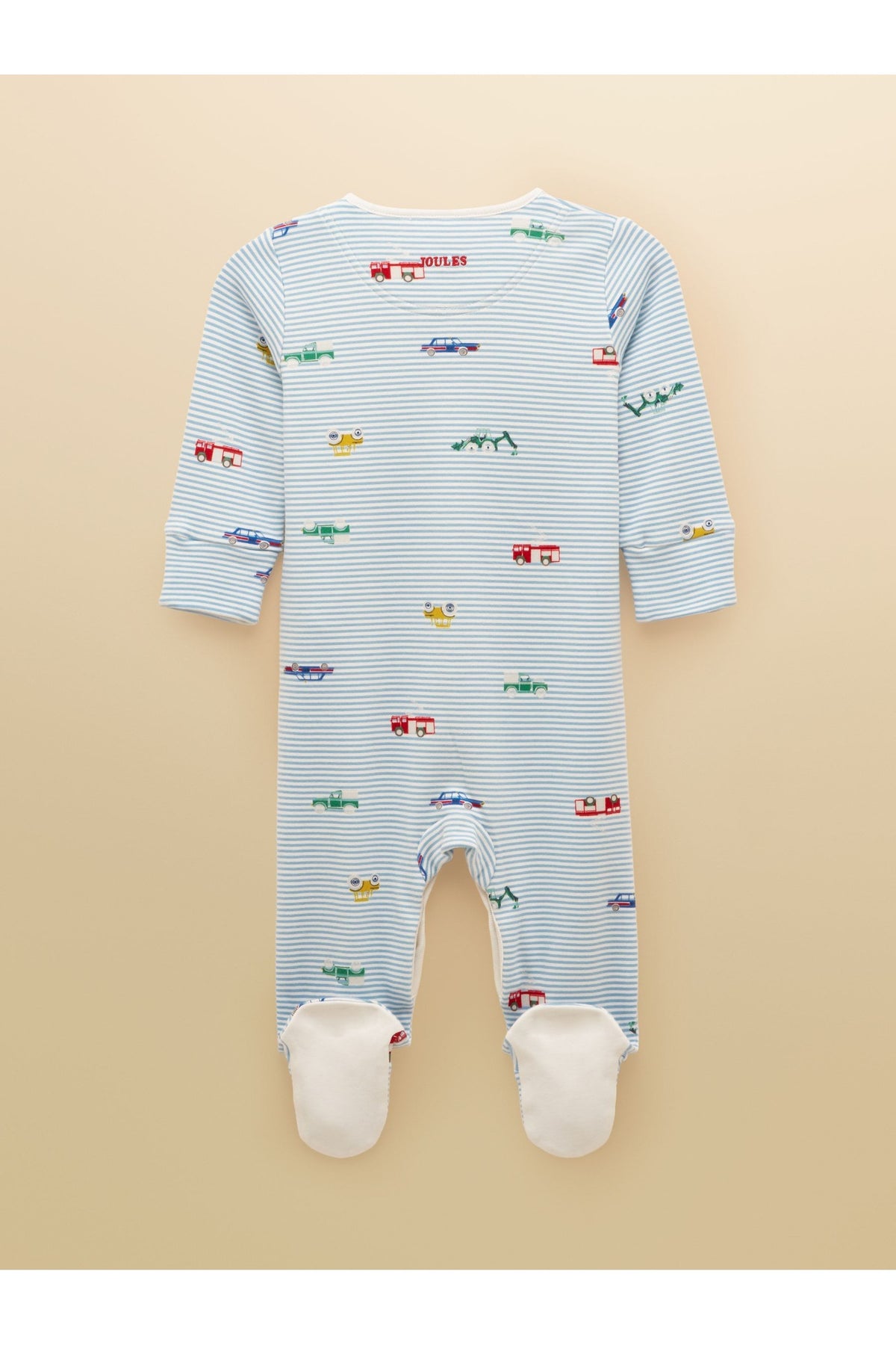 AN2957 Razamataz Cotton Babygrow Blue - view 2, Shop Joules Kids at Dotique