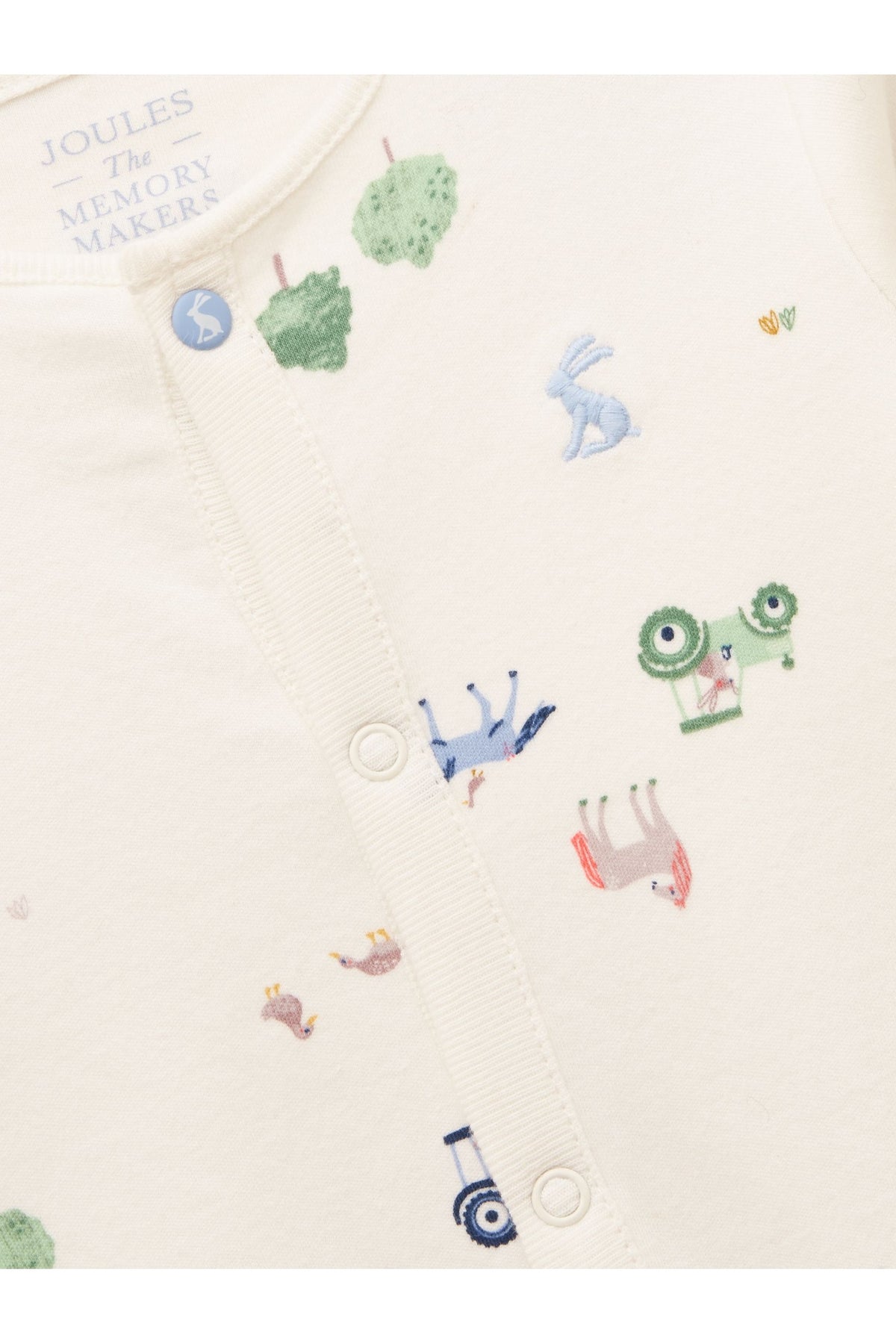 AN2958 Razamataz Cotton Babygrow Cream - view 3, Shop Joules Kids at Dotique