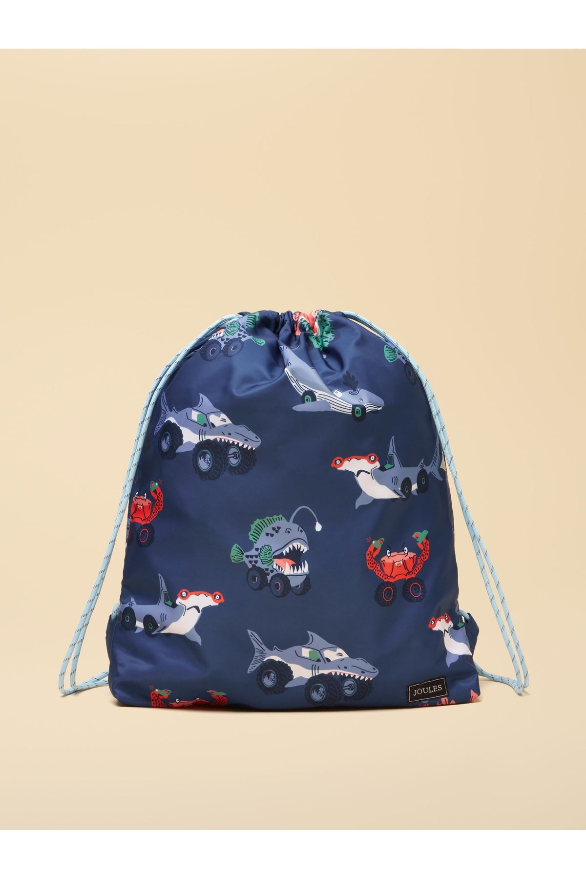 H20653 Adventurer Drawstring Bag Blue Fish - Shop Joules Kids at Dotique