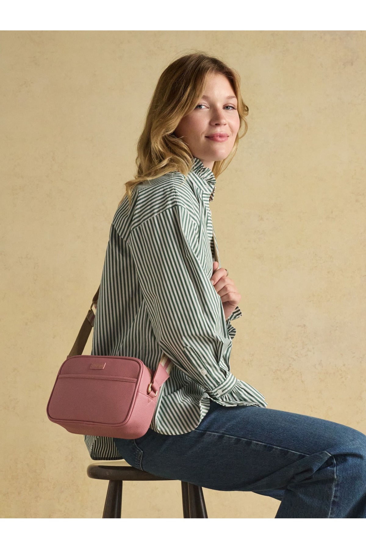 H58718 Trent Cross Body Bag Pink - view 2, Shop Joules at Dotique