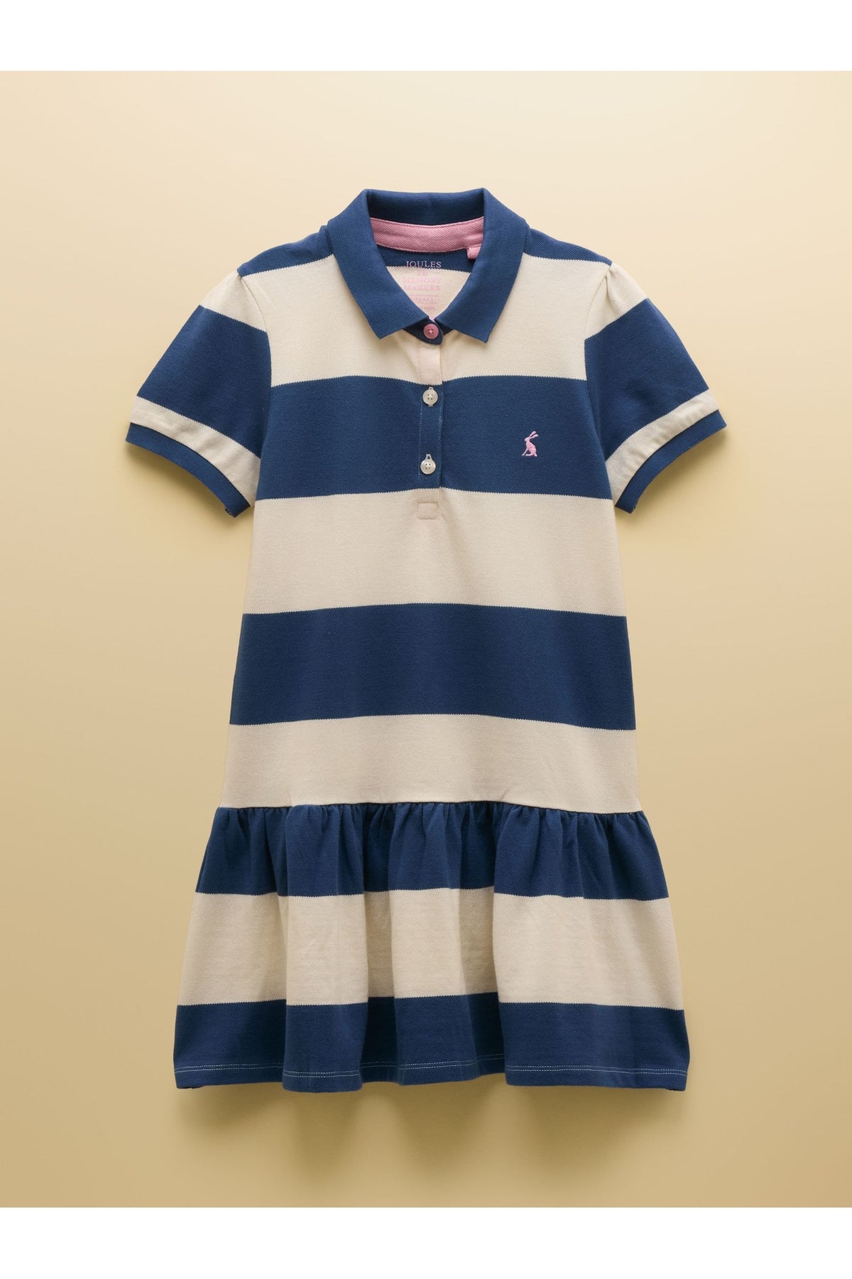 W37935 Orla Polo Shirt Dress Navy/White - Shop Joules Kids at Dotique