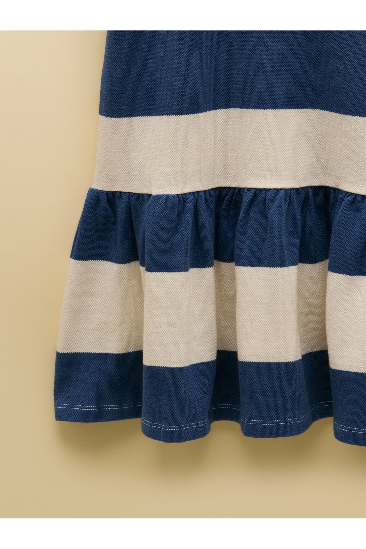 W37935 Orla Polo Shirt Dress Navy/White - view 3, Shop Joules Kids at Dotique