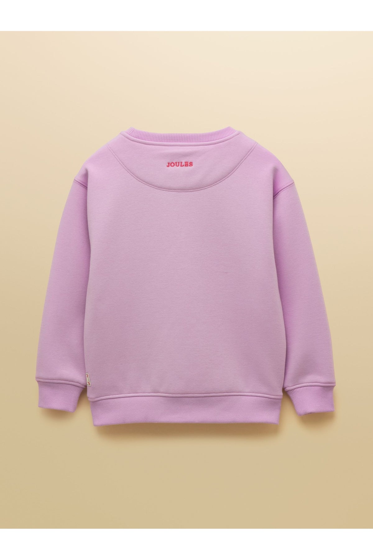 W37938 Mackenzie Embroidered Artwork Sweatshirt Lilac Purple - view 2, Shop Joules Kids at Dotique