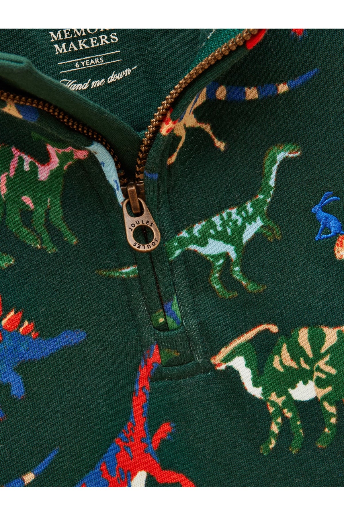 Joules Kids Alfie Green Dino - view 3, Shop Joules Kids at Dotique