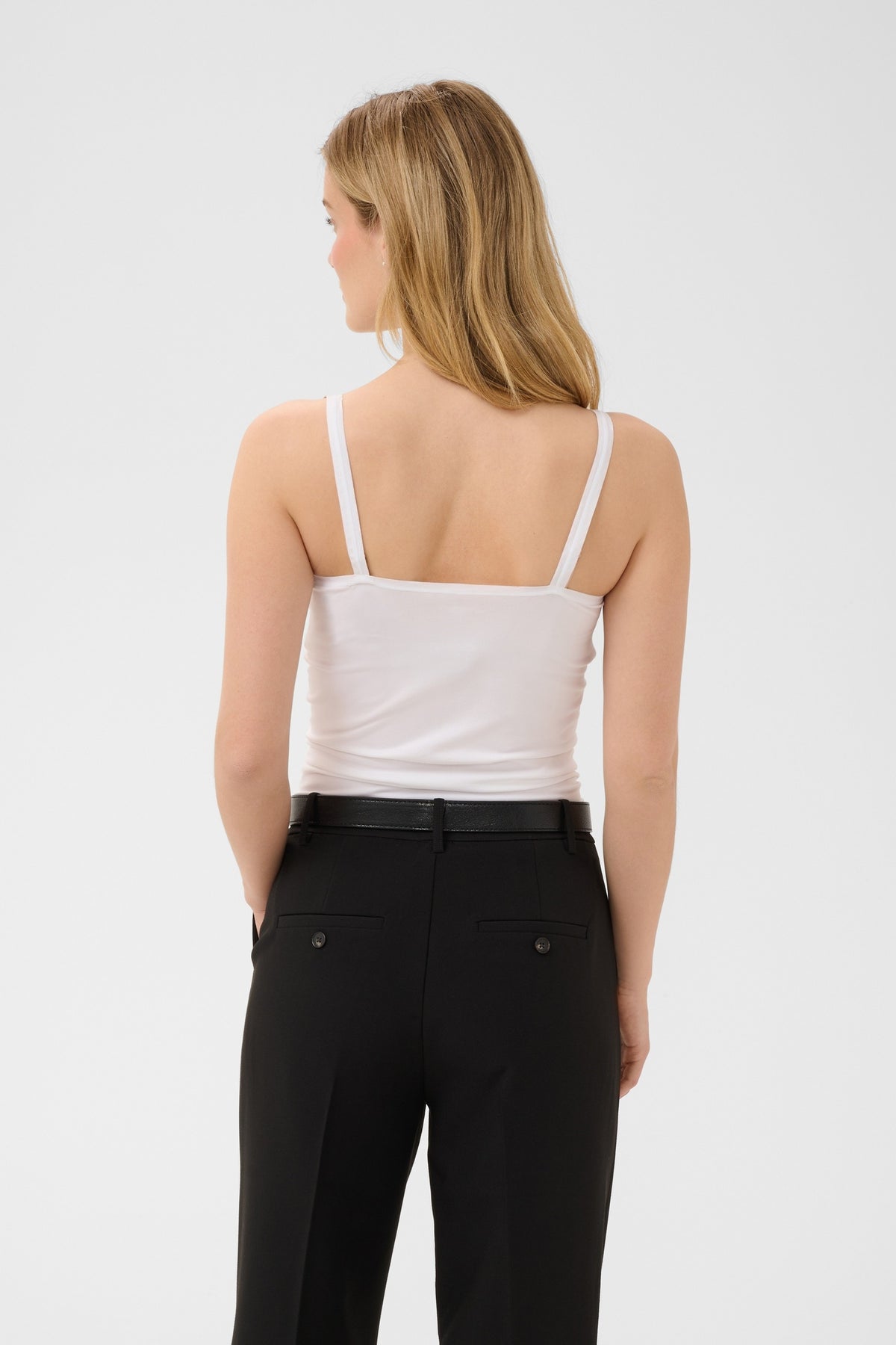 Shop Part Two at Dotique – 30307365 HyddaPW Vest Top Bright White – back view
