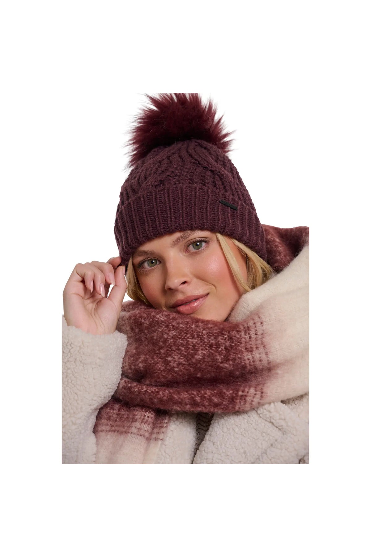 Rino & Pelle Aaf in Fudge Cloak, model view. Shop Rino & Pelle at Dotique.