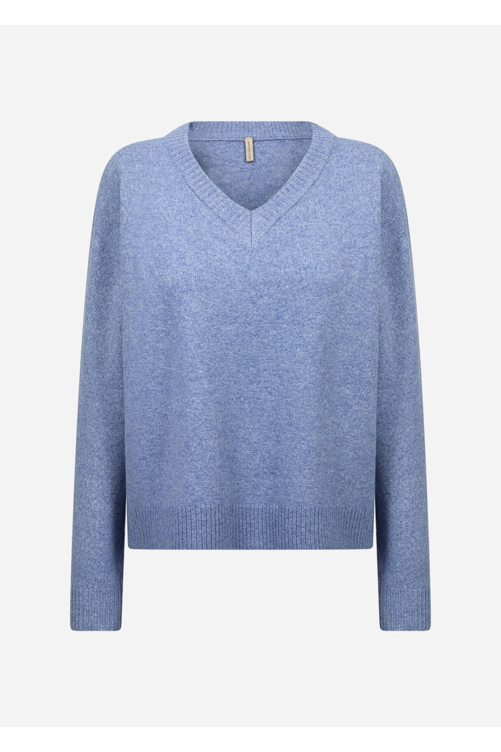 Soya Concept 33868 Orlean V-Neck Jumper Blue — view 1. Shop Soya Concept at Dotique