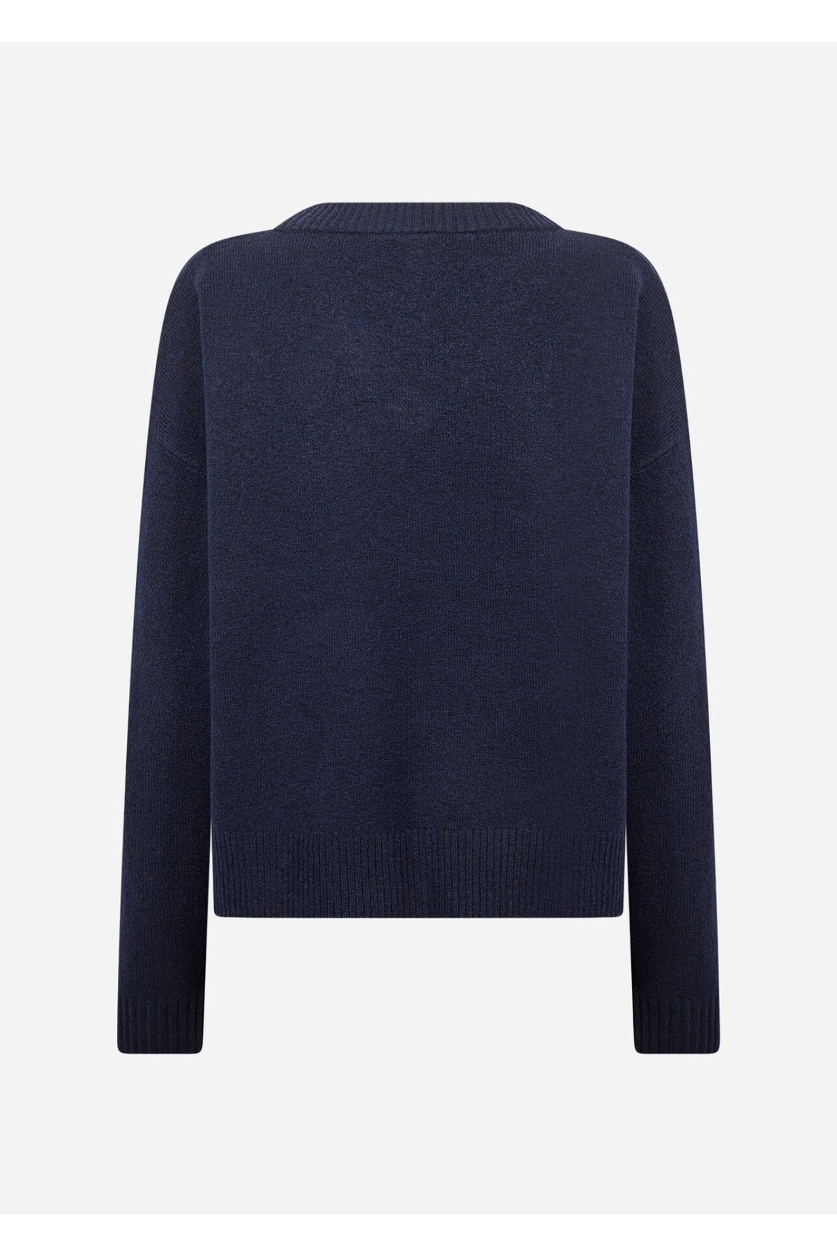 Soya Concept 33868 Orlean V-Neck Navy Jumper — view 5. Shop Soya Concept at Dotique