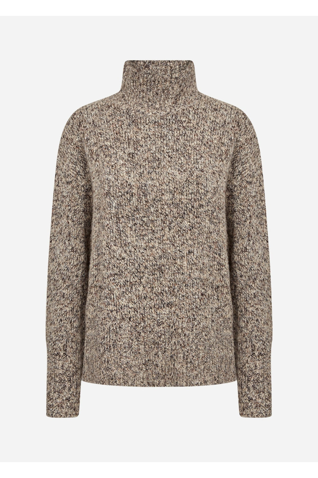 Soya Concept 33882 Halina Jumper Brown Melange — view 1. Shop Soya Concept at Dotique