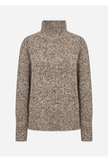 Soya Concept 33882 Halina Jumper Brown Melange — view 1. Shop Soya Concept at Dotique