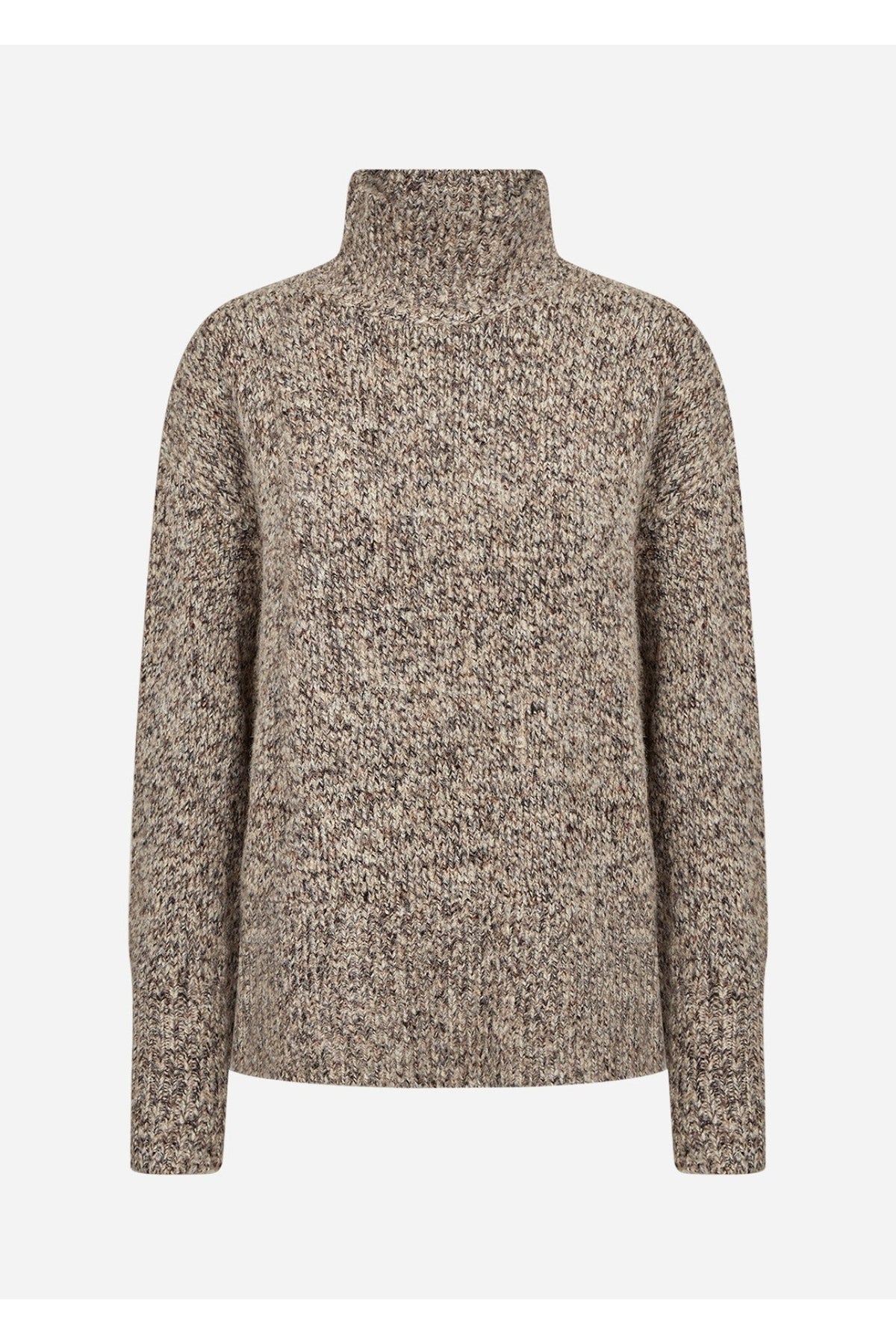 Soya Concept 33882 Halina Jumper Brown Melange — view 1. Shop Soya Concept at Dotique