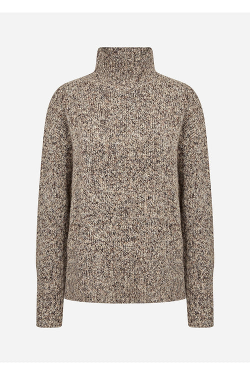 Soya Concept 33882 Halina Jumper Brown Melange — view 1. Shop Soya Concept at Dotique