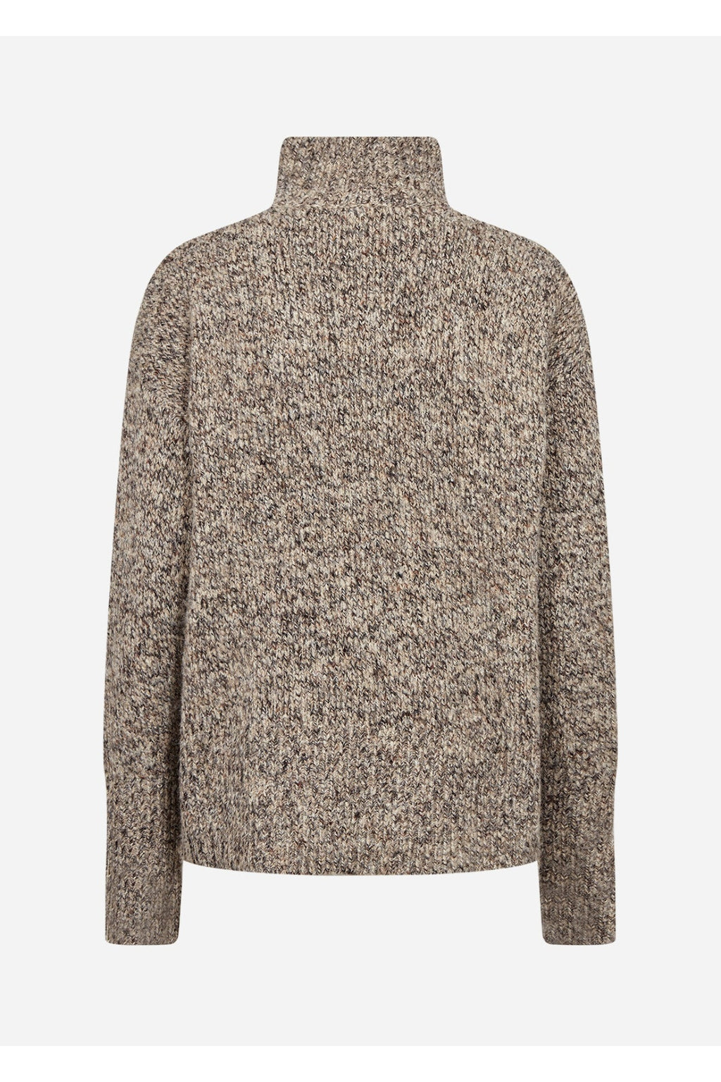 Soya Concept 33882 Halina Jumper Brown Melange — view 2. Shop Soya Concept at Dotique