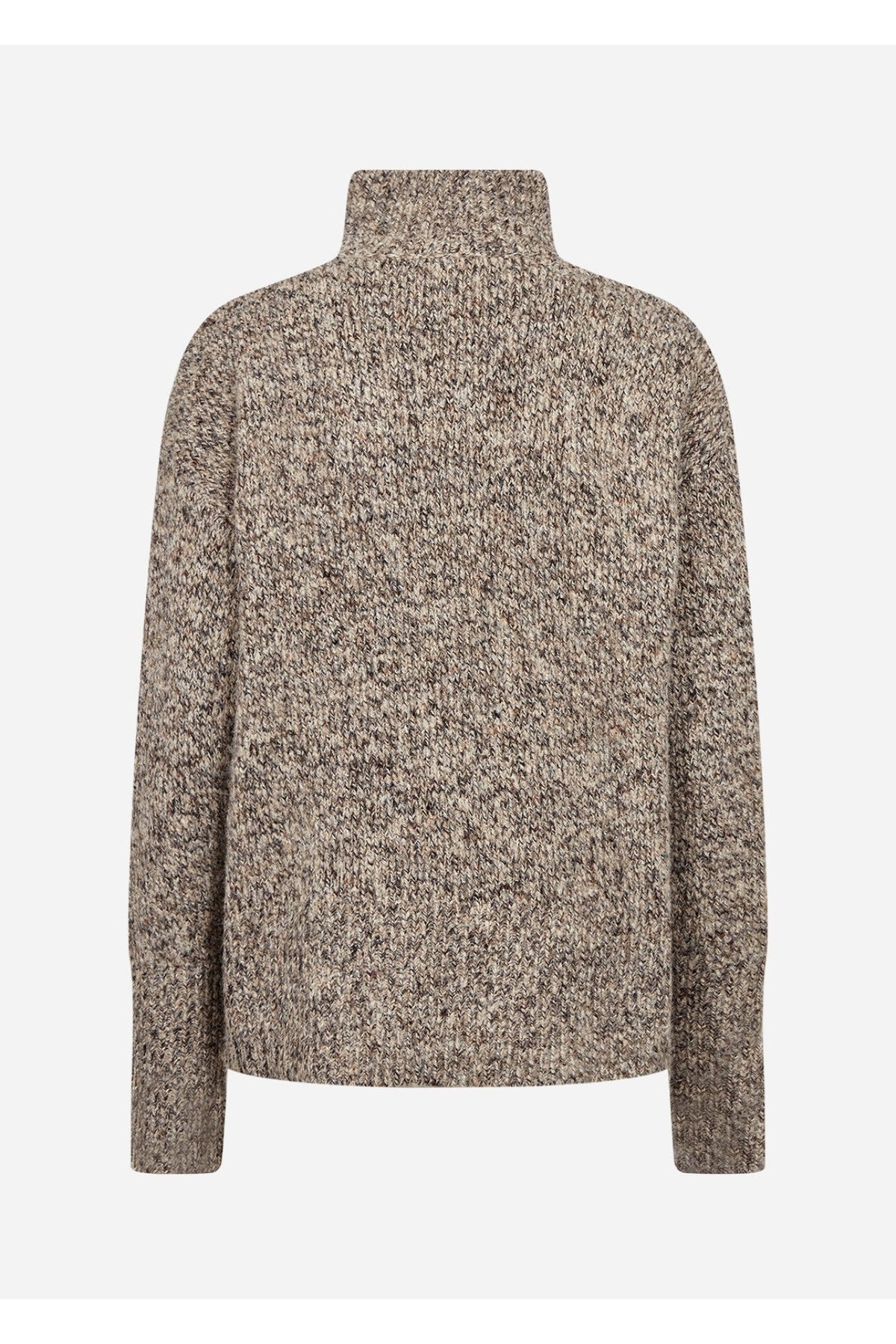 Soya Concept 33882 Halina Jumper Brown Melange — view 2. Shop Soya Concept at Dotique