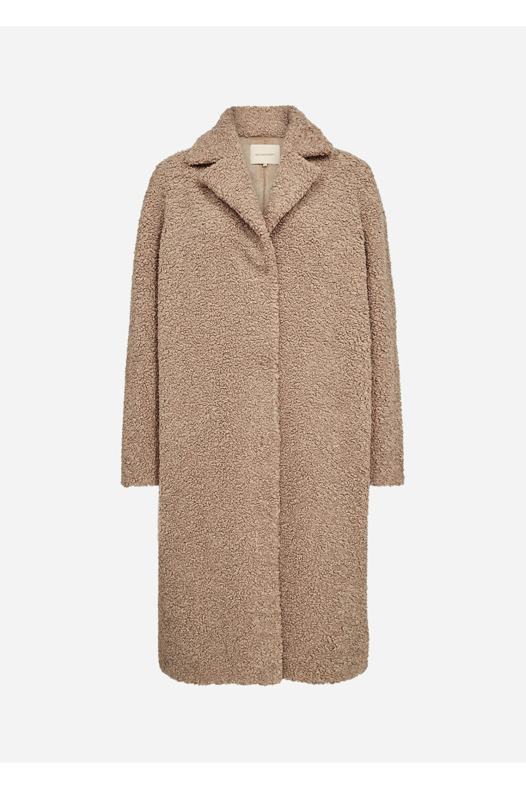Soya Concept 40217 Mukite Teddy Bear Coat Warm Taupe — view 4. Shop Soya Concept at Dotique
