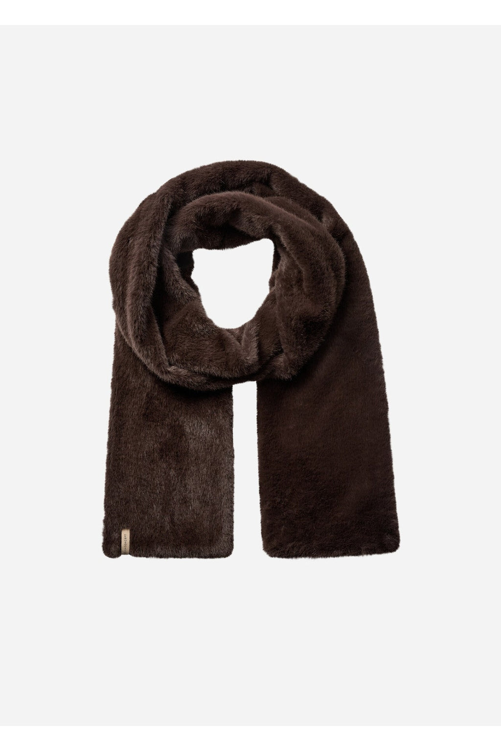 Soya Concept 51443 Vendla Faux Fur Scarf Dark Brown — view 3. Shop Soya Concept at Dotique