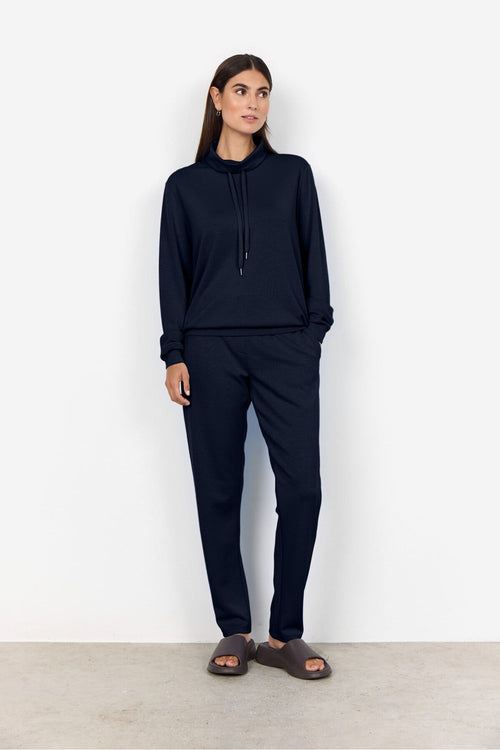 Soya Concept Banu 125 Navy Sweatshirt — view 2. Shop Soya Concept at Dotique