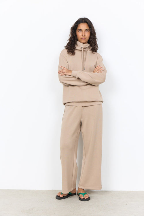 Soya Concept Banu 125 Taupe Sweatshirt — view 2. Shop Soya Concept at Dotique