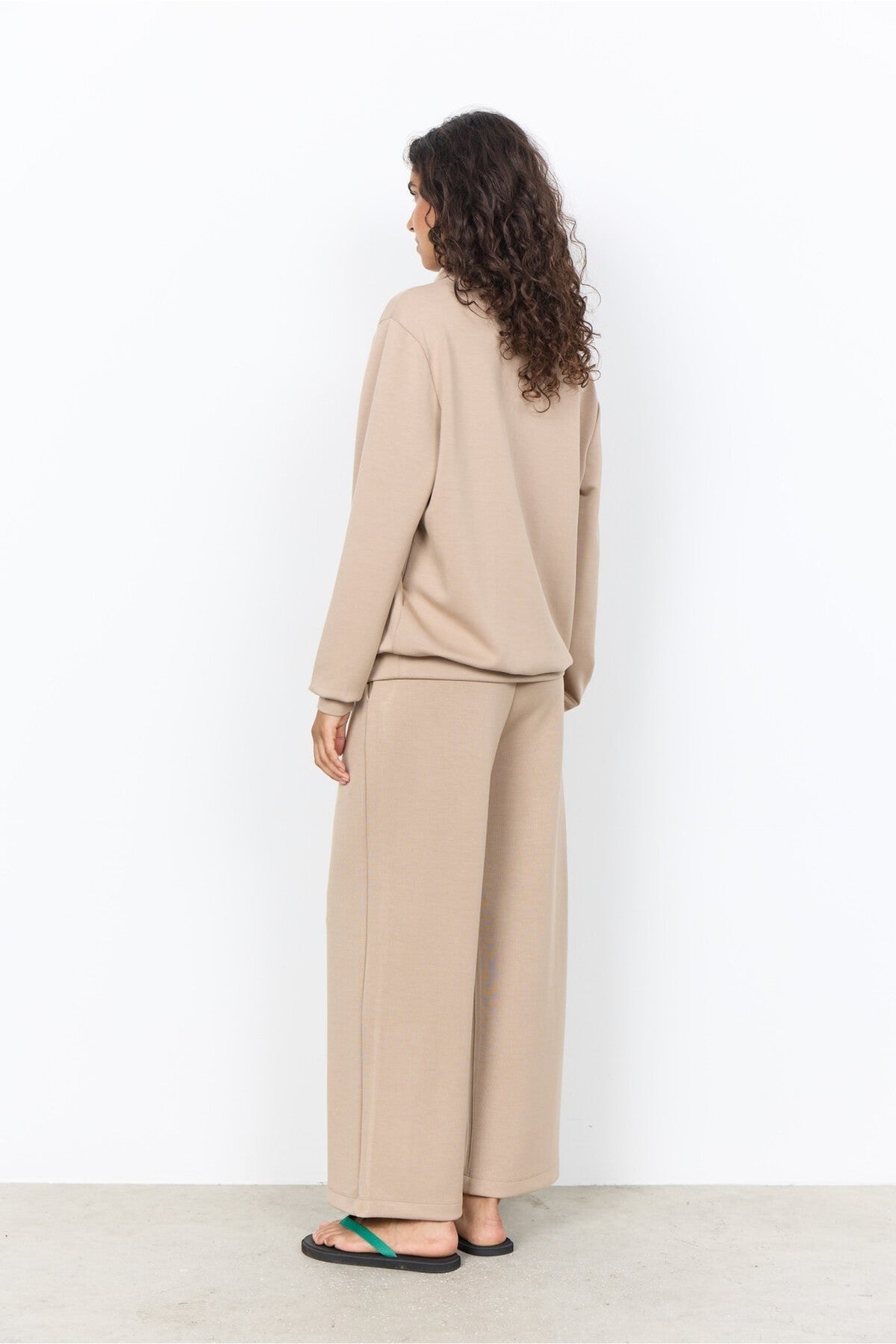 Soya Concept Banu 125 Taupe Sweatshirt — view 3. Shop Soya Concept at Dotique