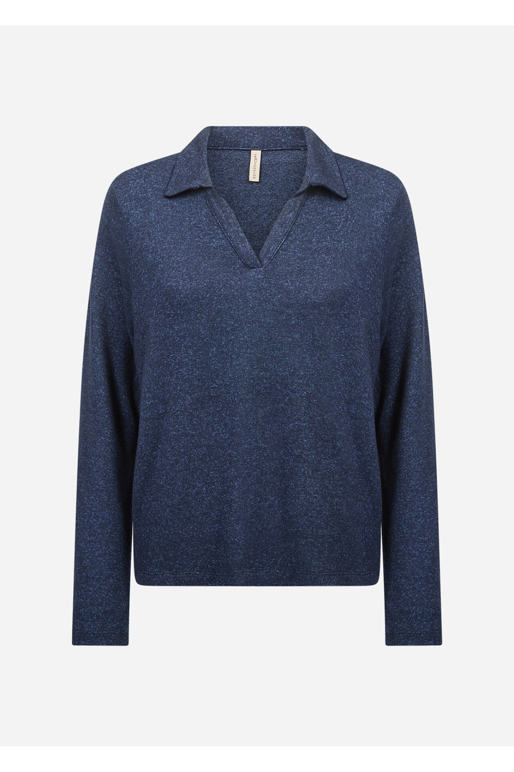 Soya Concept Biara 159 Collared Jumper Navy — view 4. Shop Soya Concept at Dotique