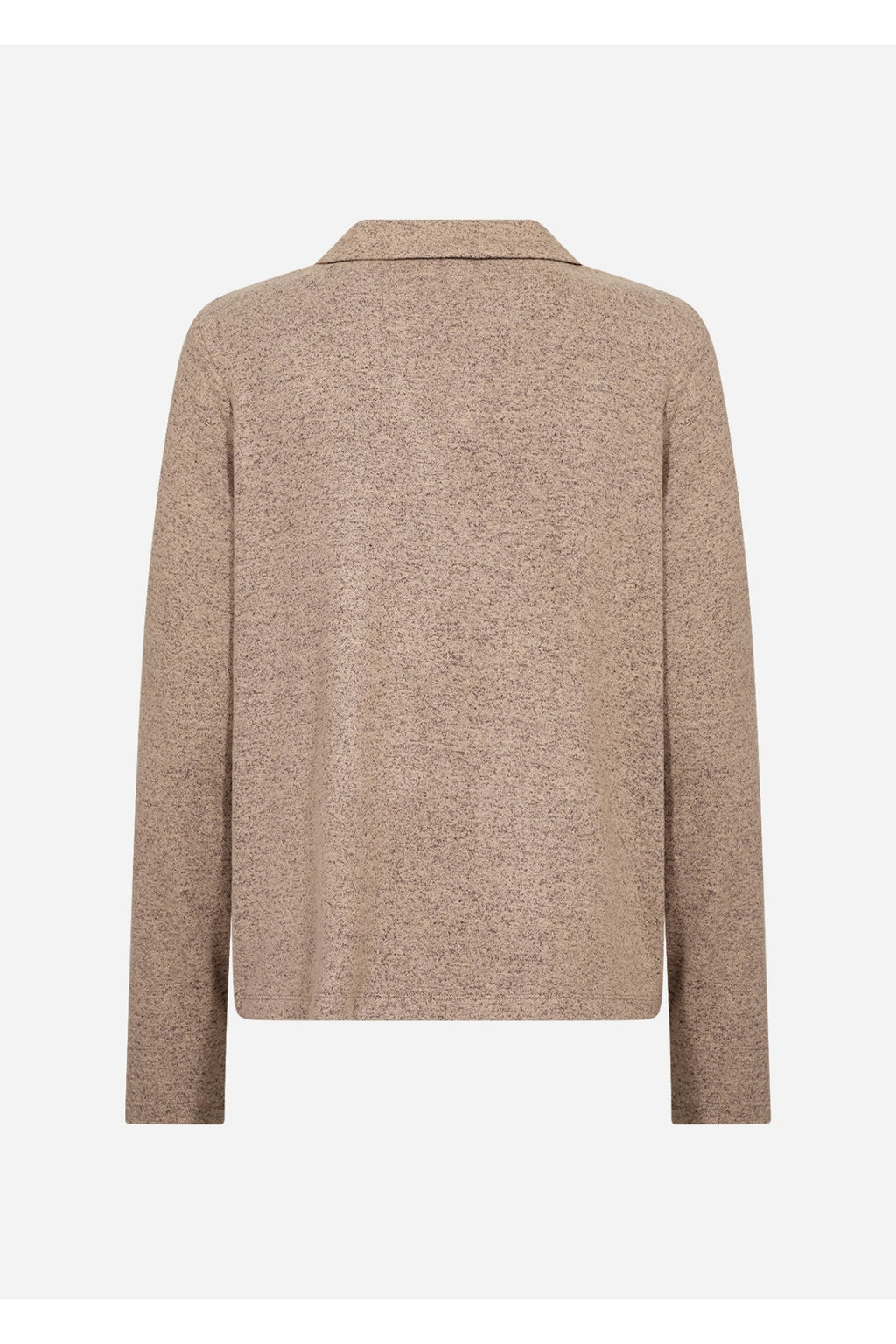 Soya Concept Biara 159 Collared Jumper Taupe — view 5. Shop Soya Concept at Dotique