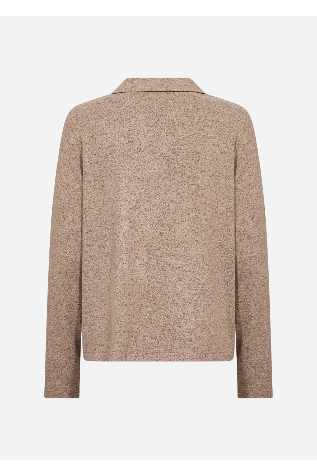 Soya Concept Biara 159 Collared Jumper Taupe — view 5. Shop Soya Concept at Dotique