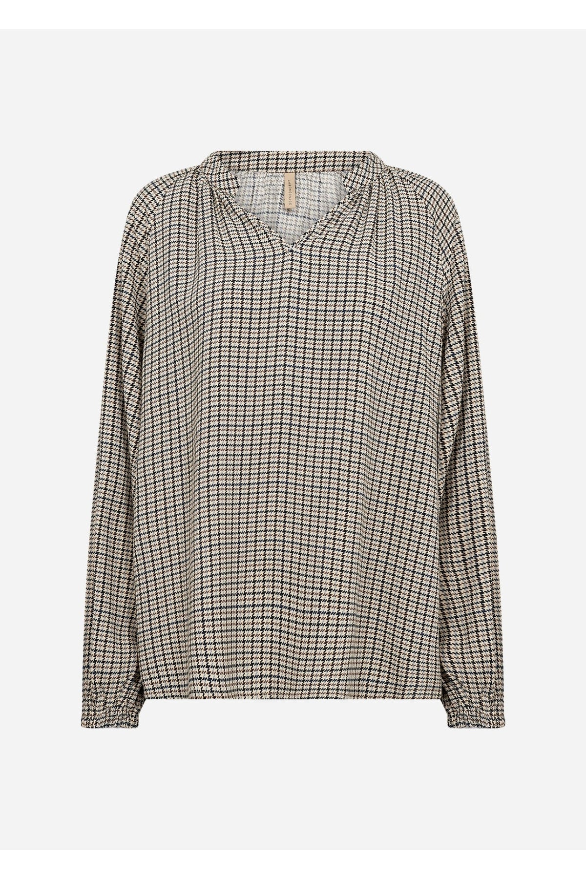Soya Concept Halia 1 Blouse Taupe — view 4. Shop Soya Concept at Dotique