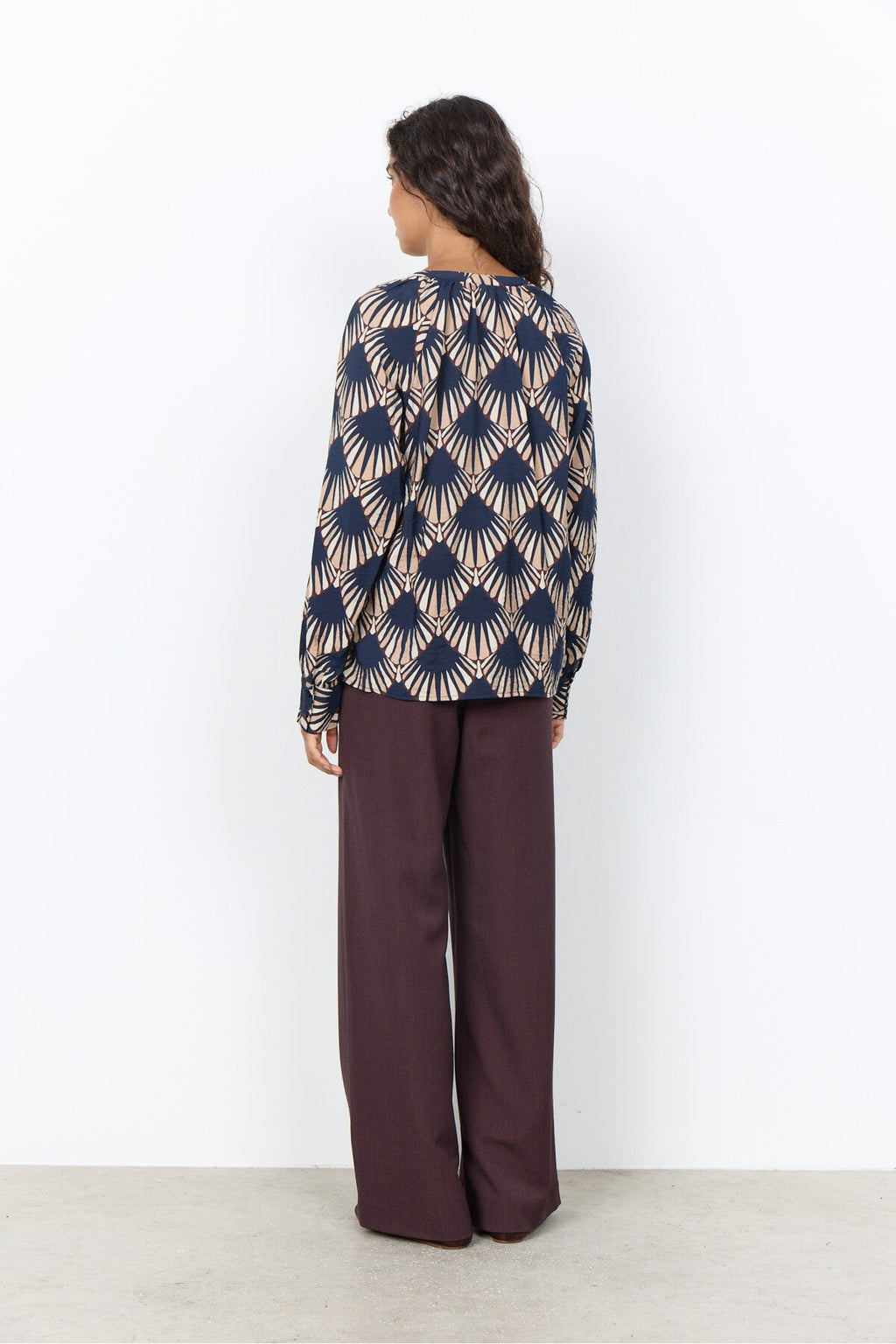 Soya Concept Halin 1 Shirt Navy — view 3. Shop Soya Concept at Dotique