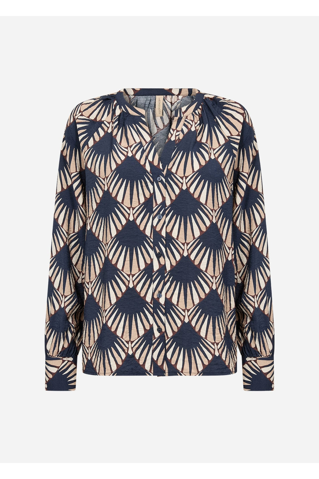 Soya Concept Halin 1 Shirt Navy — view 4. Shop Soya Concept at Dotique