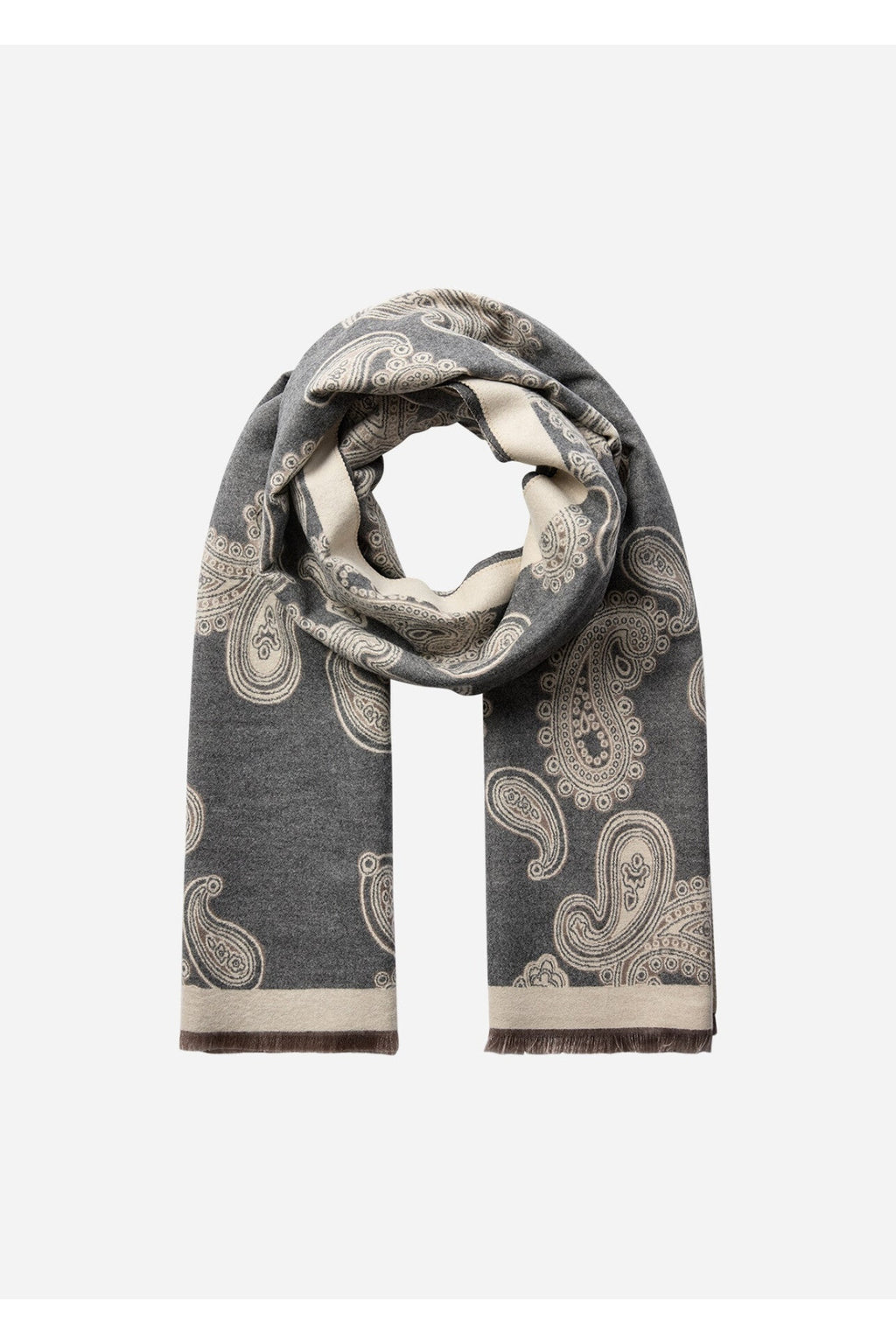 Soya Concept Hanar 1 Scarf Grey — view 3. Shop Soya Concept at Dotique