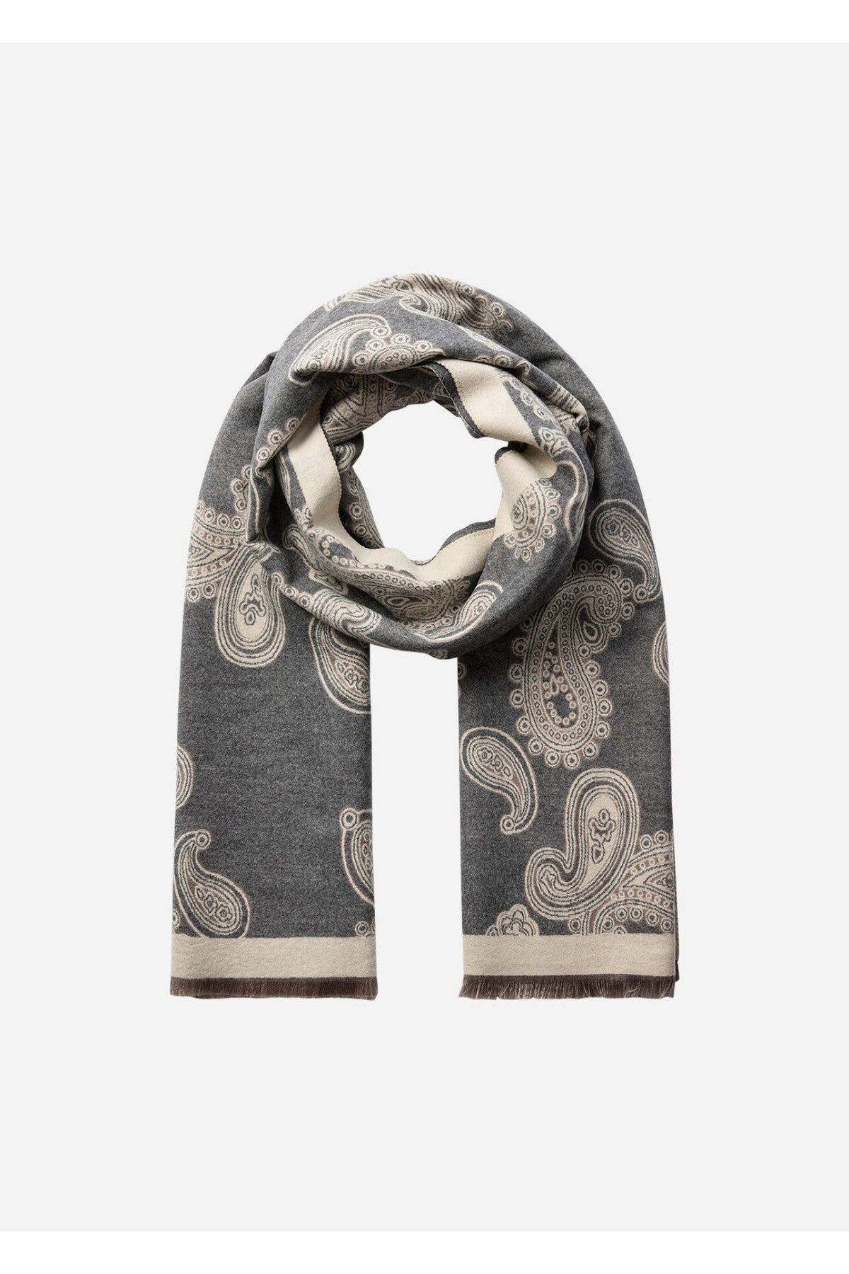 Soya Concept Hanar 1 Scarf Grey — view 3. Shop Soya Concept at Dotique