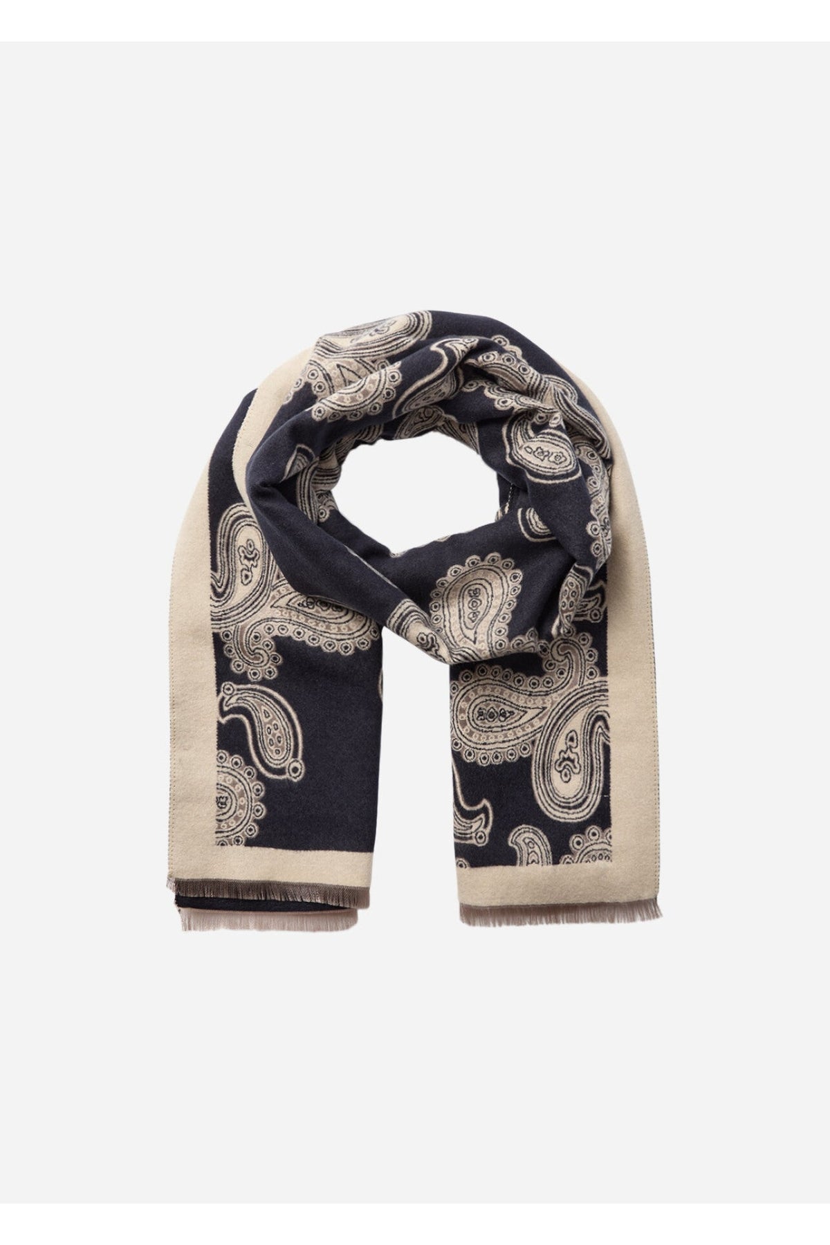 Soya Concept Hanar 1 Scarf Navy — view 3. Shop Soya Concept at Dotique