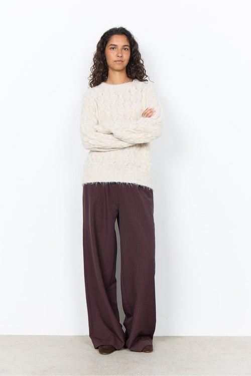 Soya Concept Heida 1 33845 Jumper in Sand — view 2. Shop Soya Concept at Dotique
