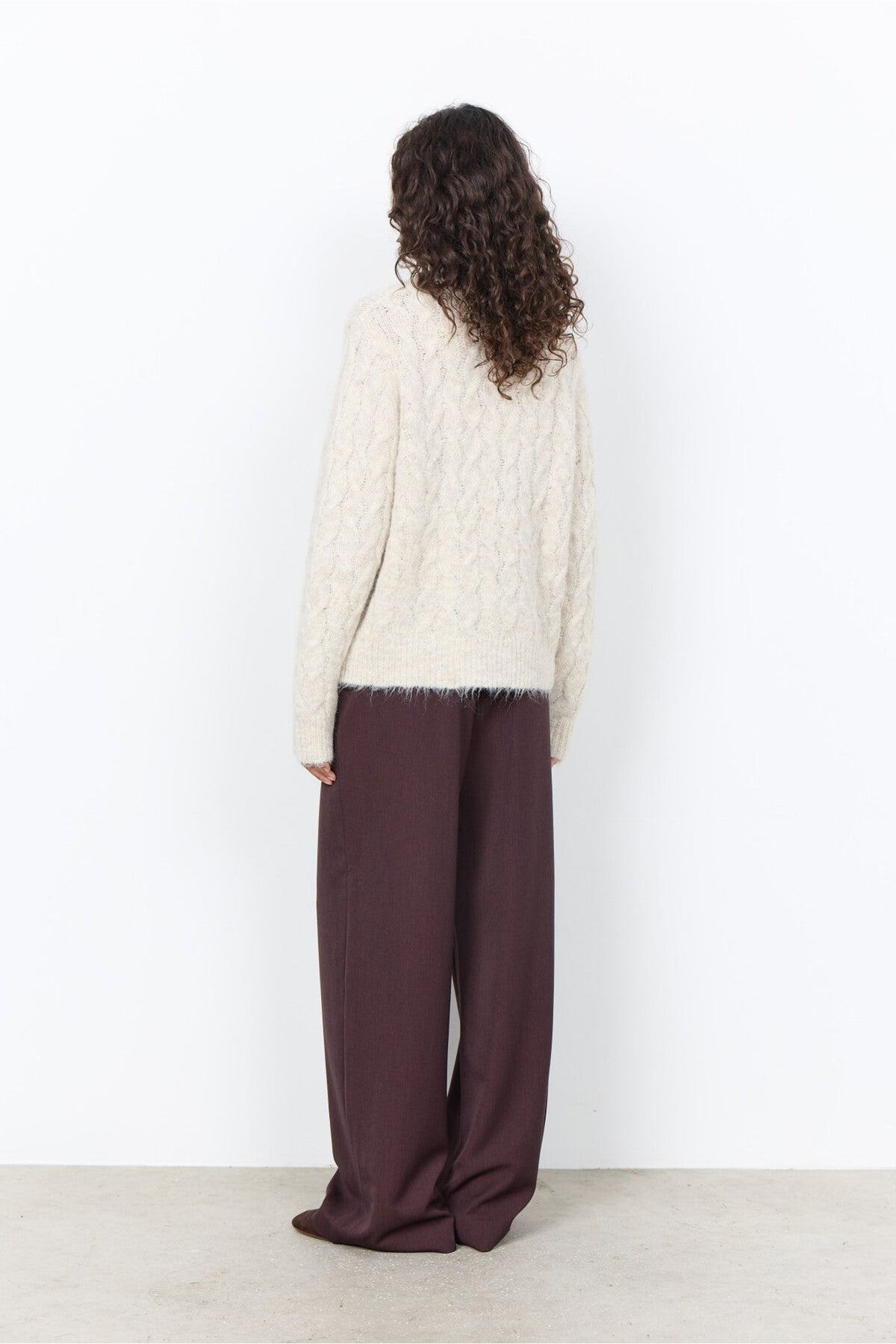 Soya Concept Heida 1 33845 Jumper in Sand — view 3. Shop Soya Concept at Dotique