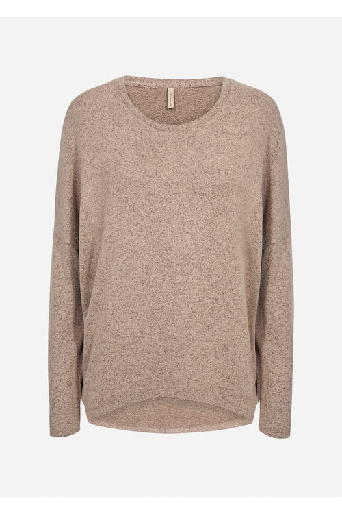 Soya Concept SC-Biara 1 24788 Camel Soft Round Neck Jumper — view 1. Shop Soya Concept at Dotique