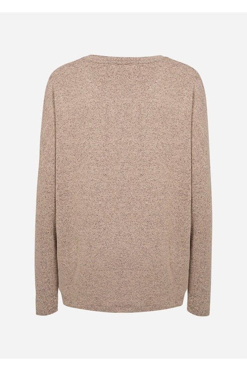 Soya Concept SC-Biara 1 24788 Camel Soft Round Neck Jumper — view 2. Shop Soya Concept at Dotique