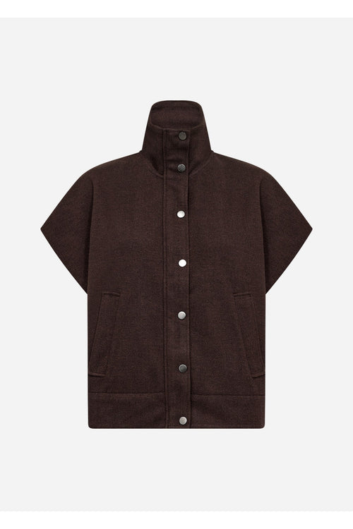 Soya Concept Vagna 27820 Waistcoat Dark Brown — view 1. Shop Soya Concept at Dotique